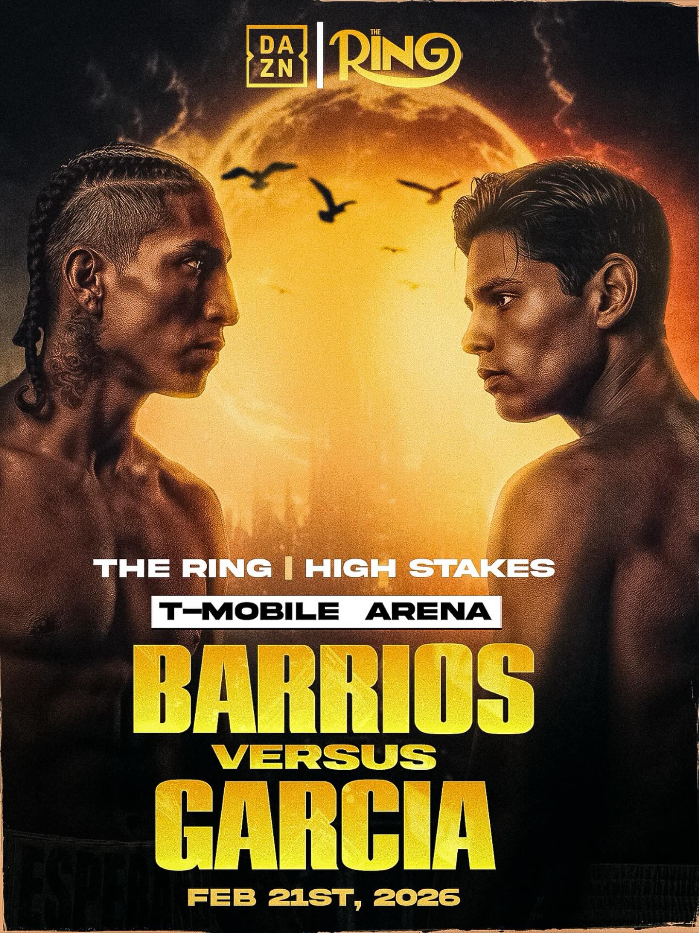Barrios vs Garcia custom poster design