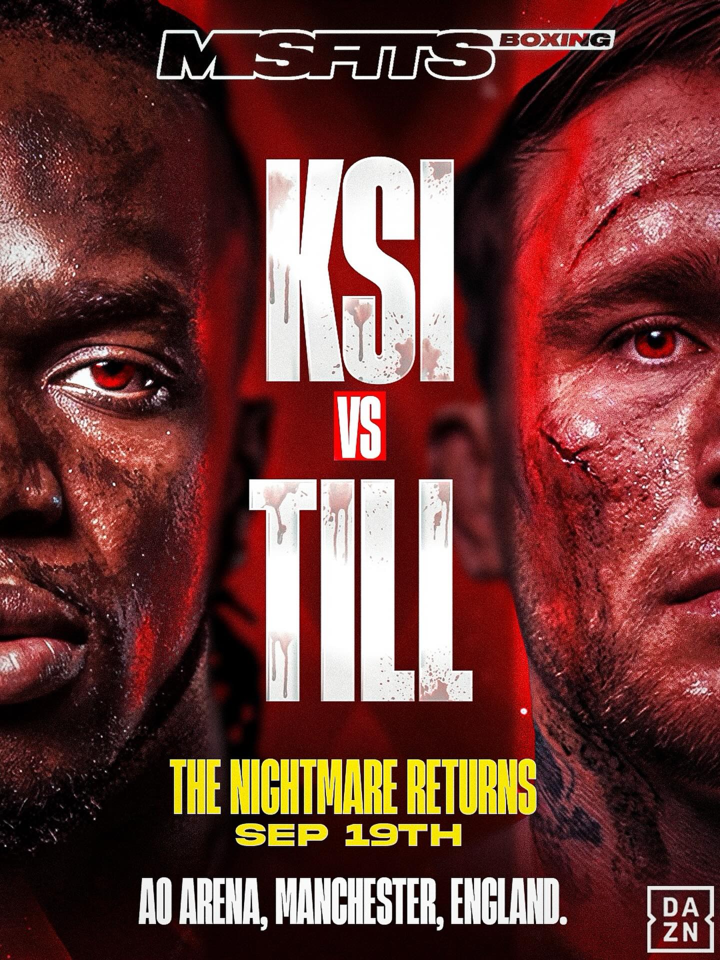 KSI vs Till custom poster design