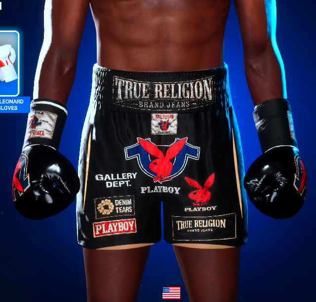 Sugar Ray Leonard Playboy x True Religion kit front view